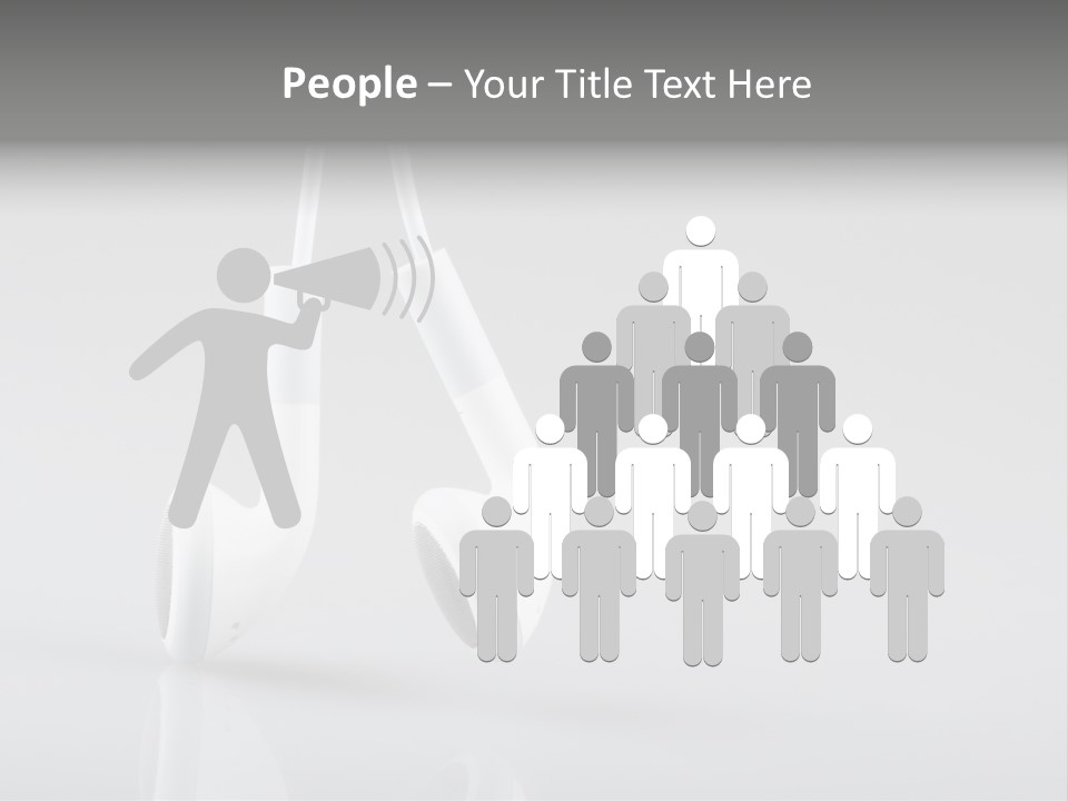 Ear Background Headset PowerPoint Template