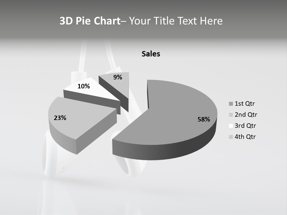 Ear Background Headset PowerPoint Template