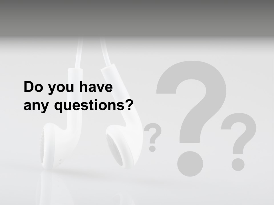 Ear Background Headset PowerPoint Template