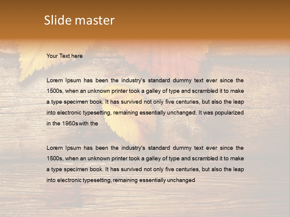 Autumn Leaves PowerPoint Template