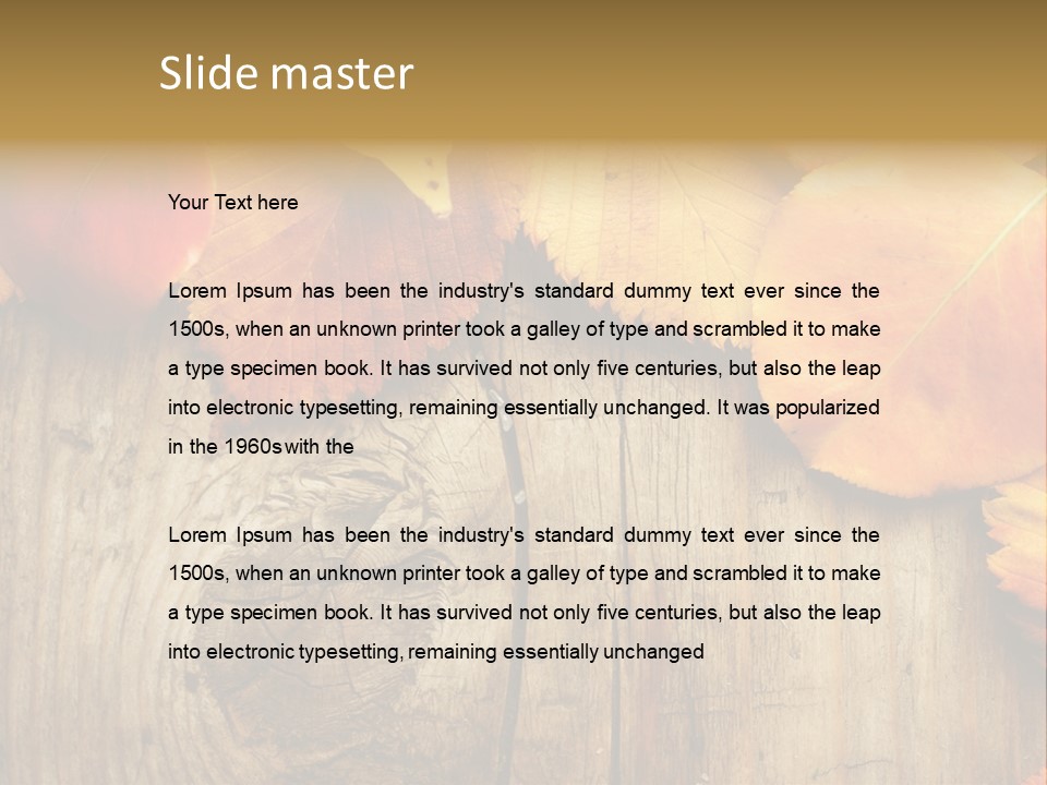 Copy Space Rusted PowerPoint Template