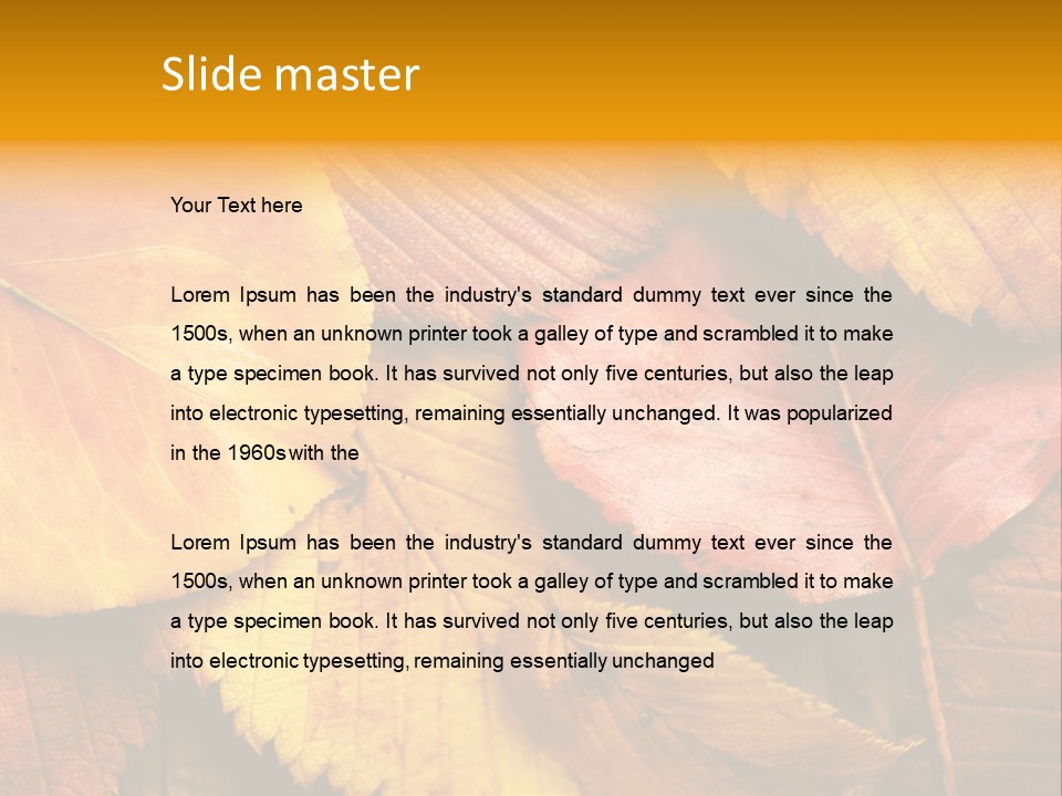 Autumn Leaves PowerPoint Template