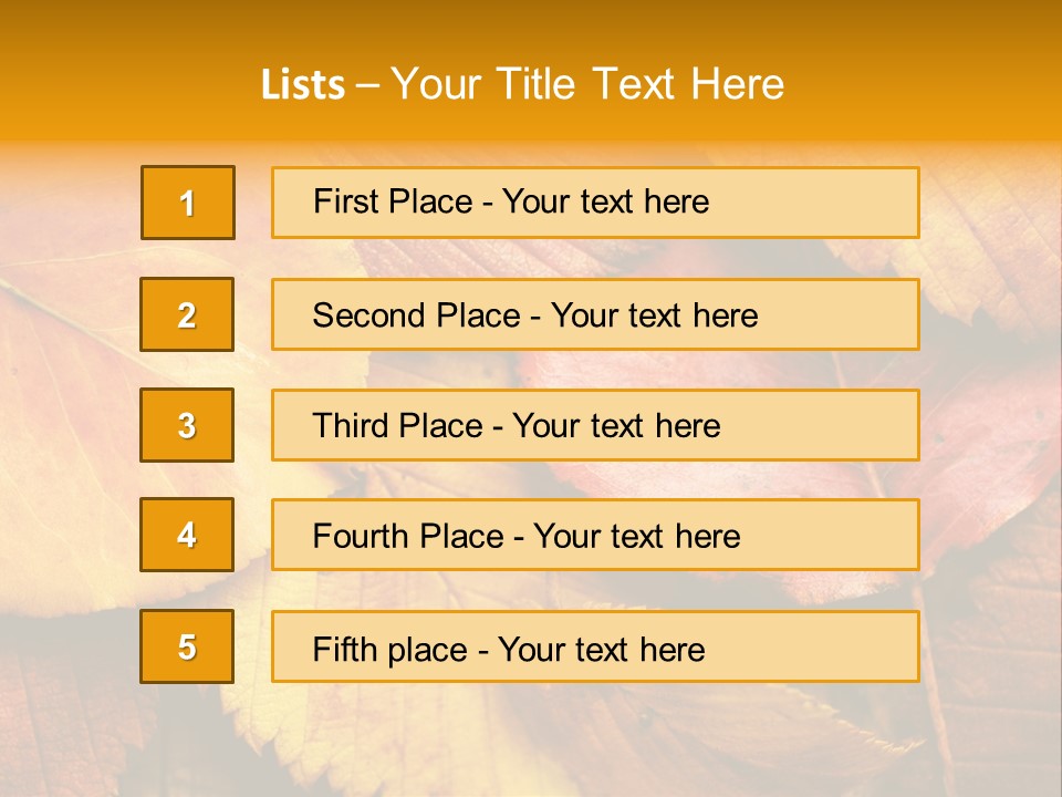 Autumn Leaves PowerPoint Template