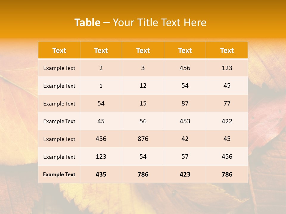 Autumn Leaves PowerPoint Template