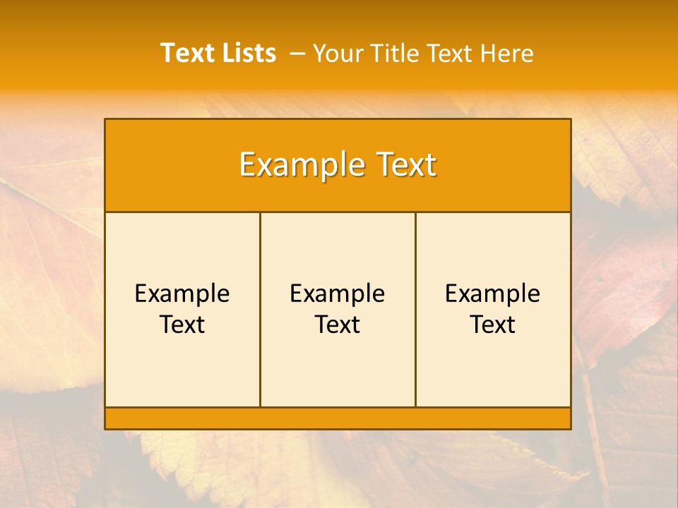 Autumn Leaves PowerPoint Template
