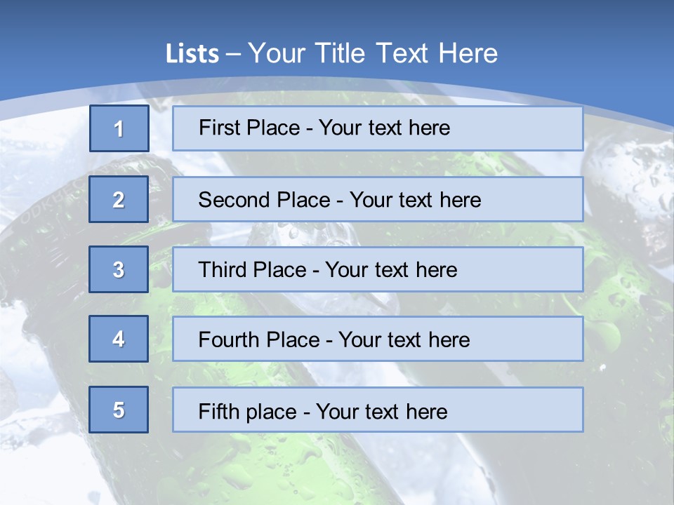 Cold Party Golden PowerPoint Template