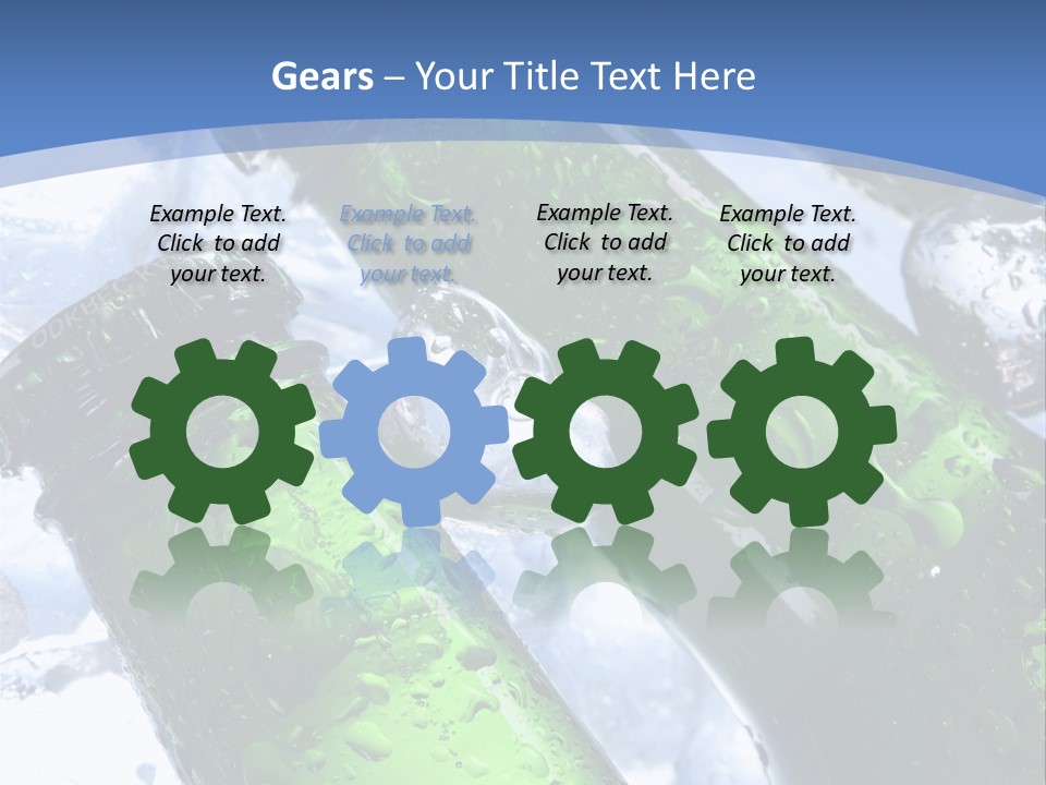 Cold Party Golden PowerPoint Template