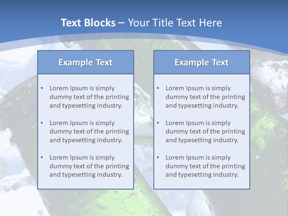 Cold Party Golden PowerPoint Template