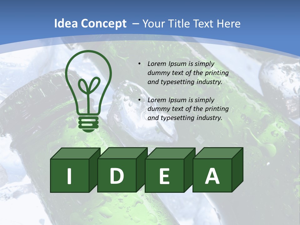 Cold Party Golden PowerPoint Template