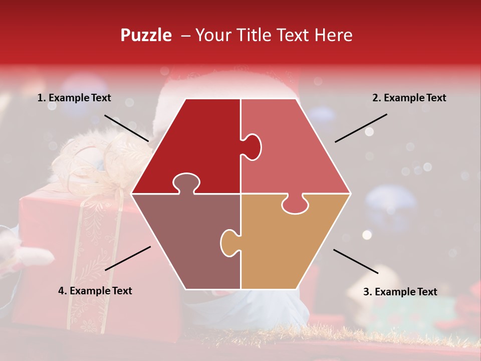 Girl Christmas Present PowerPoint Template