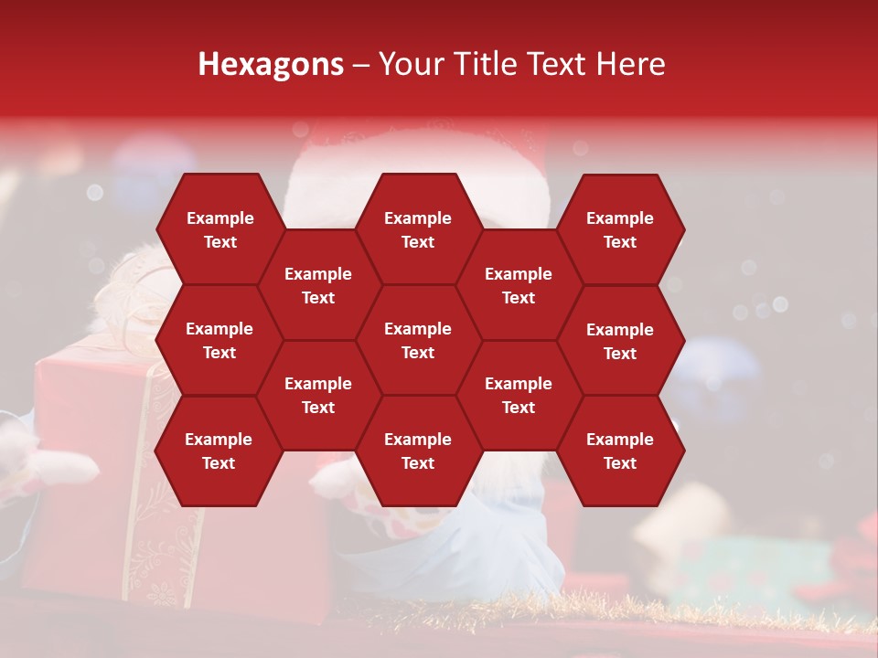 Girl Christmas Present PowerPoint Template