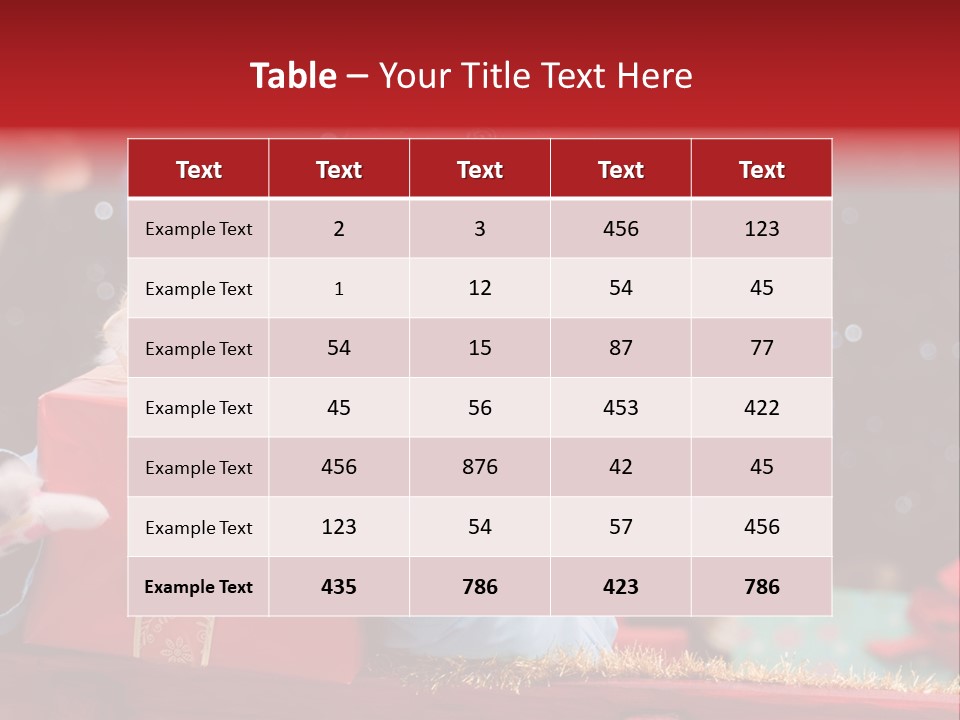 Girl Christmas Present PowerPoint Template