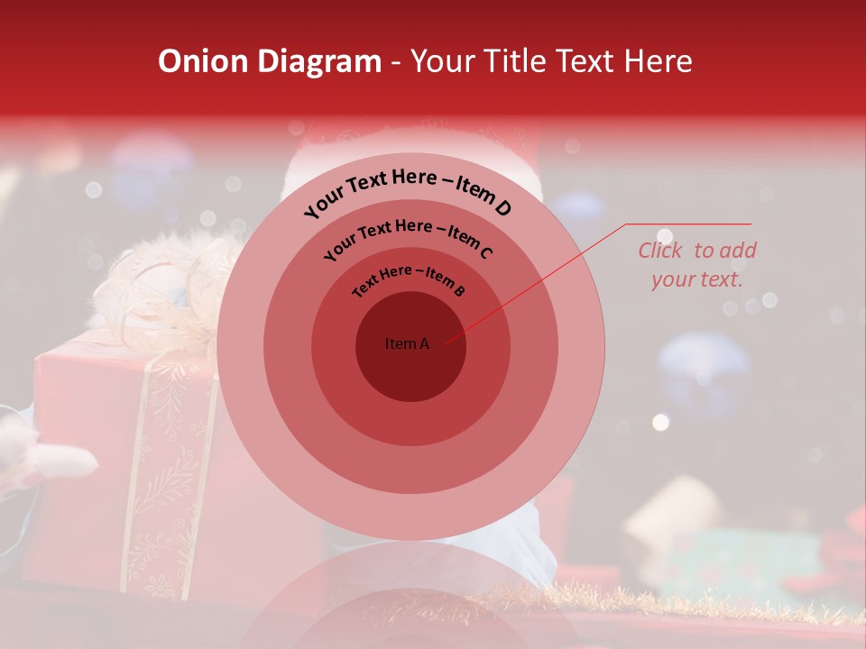 Girl Christmas Present PowerPoint Template