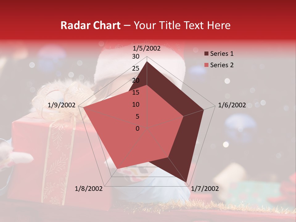 Girl Christmas Present PowerPoint Template