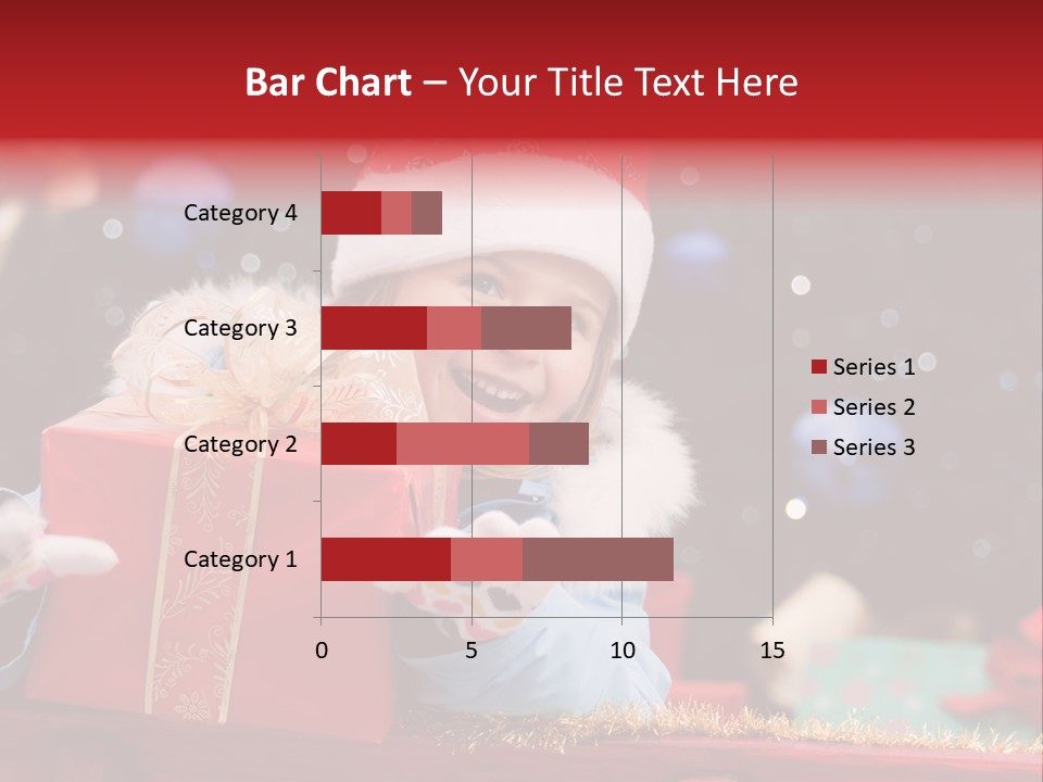 Girl Christmas Present PowerPoint Template