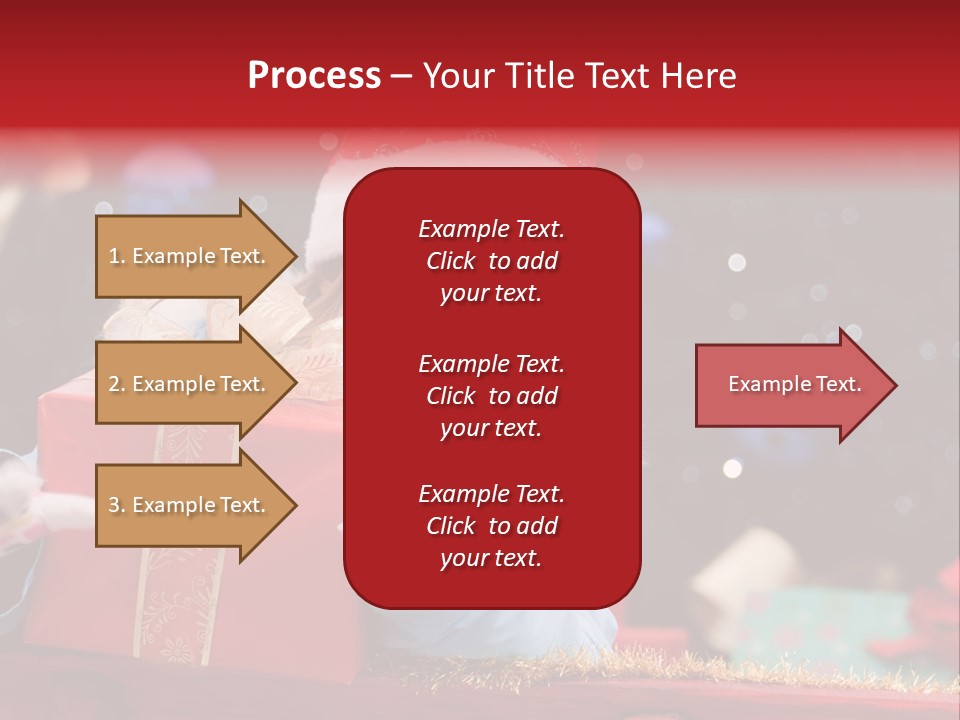 Girl Christmas Present PowerPoint Template