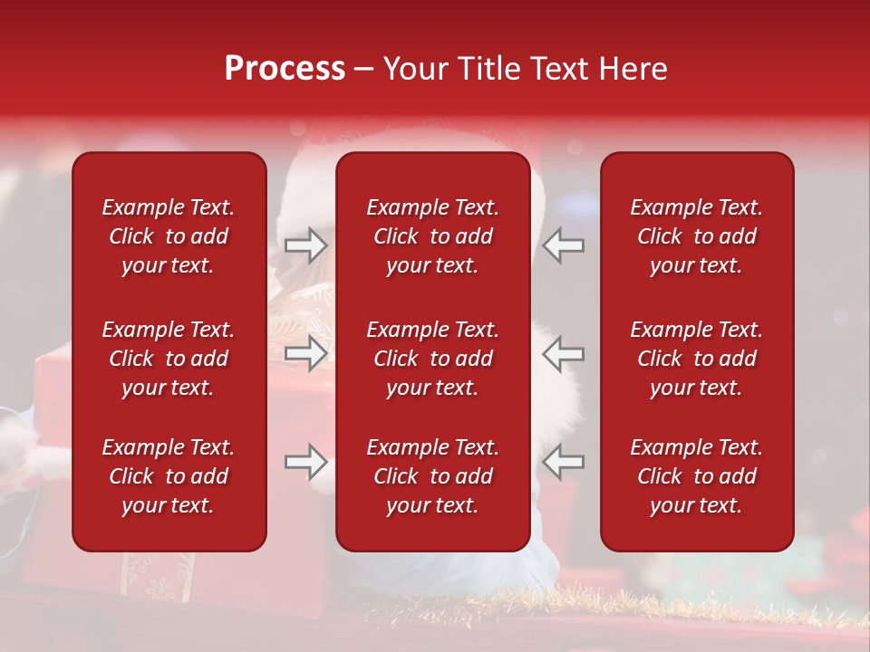 Girl Christmas Present PowerPoint Template