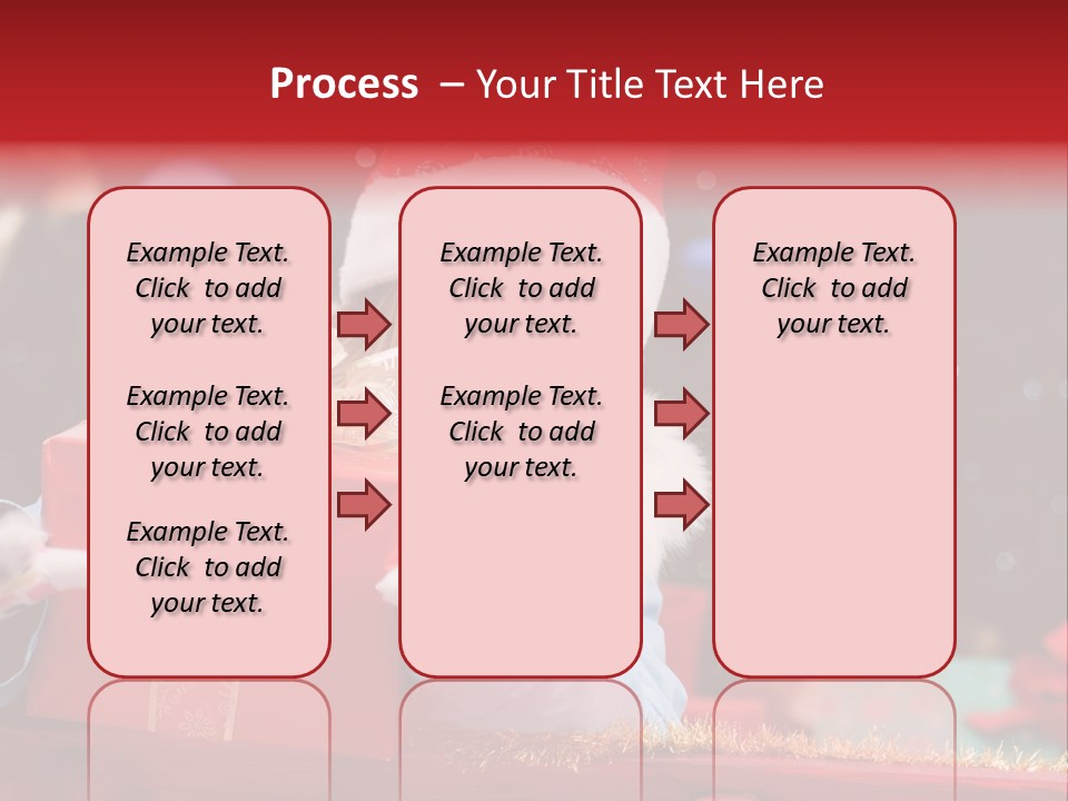Girl Christmas Present PowerPoint Template