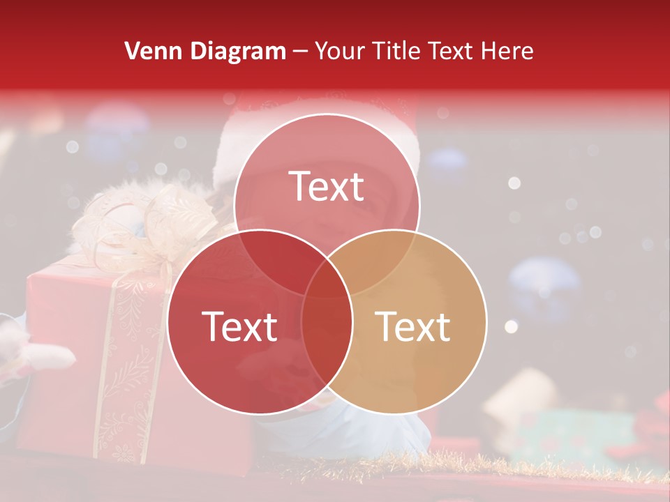 Girl Christmas Present PowerPoint Template