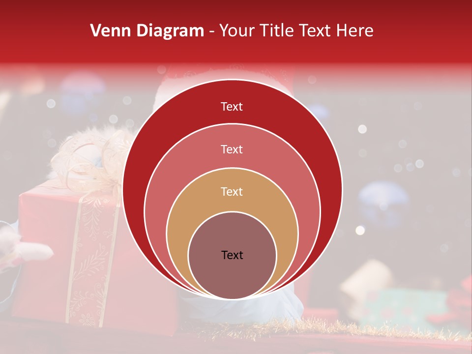 Girl Christmas Present PowerPoint Template