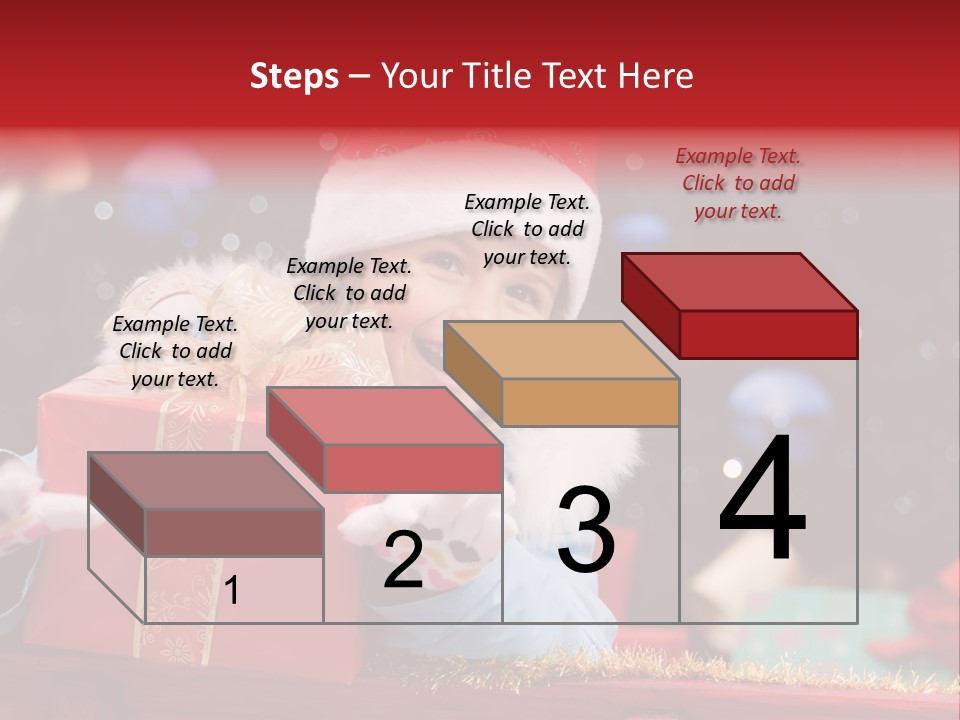Girl Christmas Present PowerPoint Template