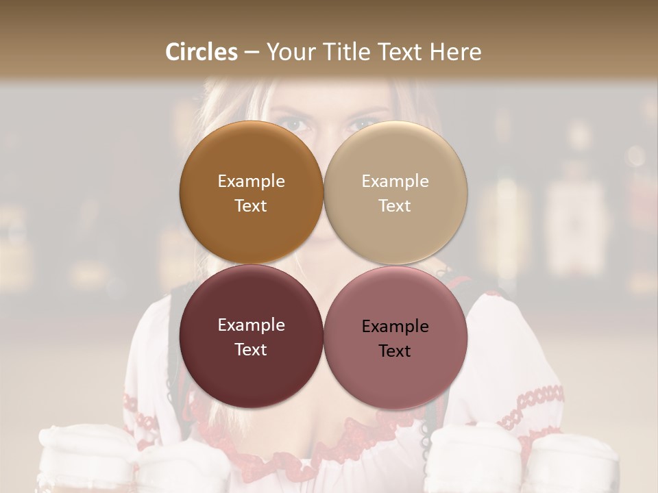 Oktoberfest Girl Beer PowerPoint Template