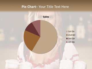 Oktoberfest Girl Beer PowerPoint Template