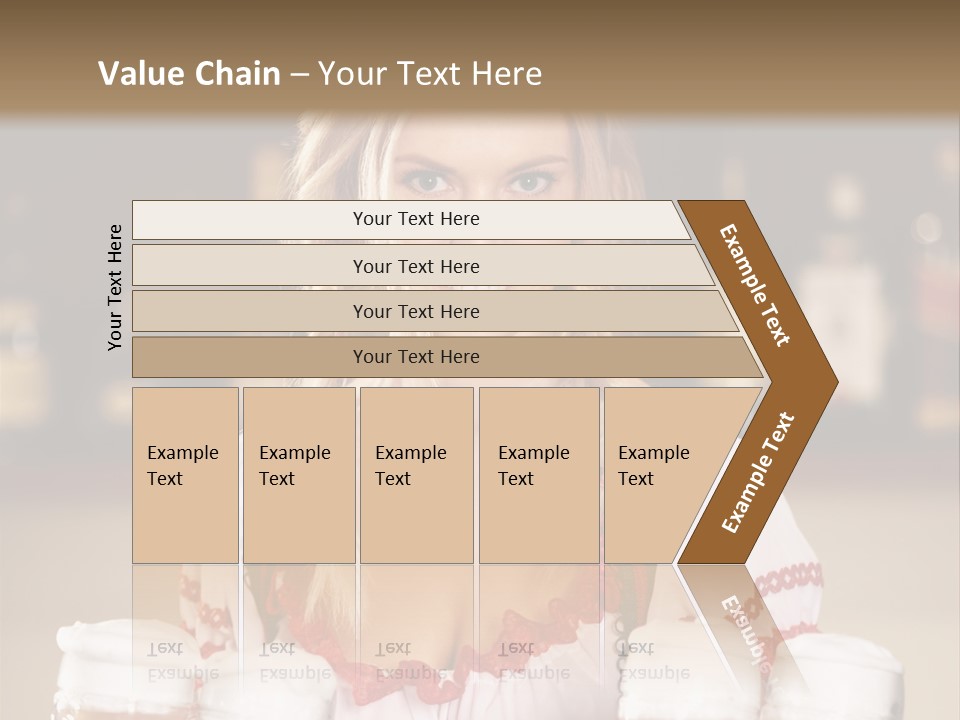 Oktoberfest Girl Beer PowerPoint Template