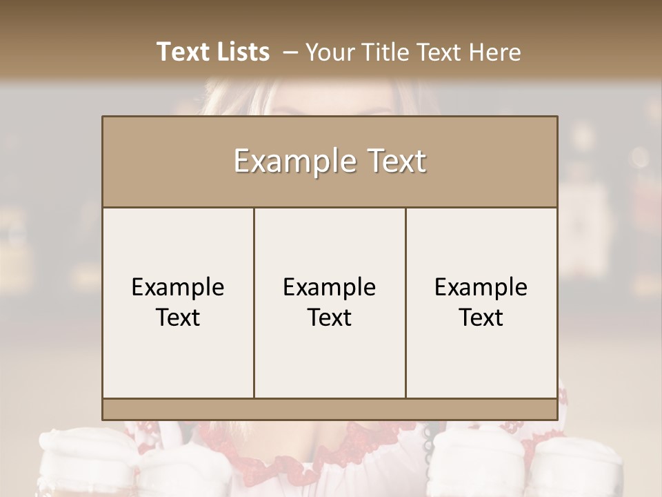 Oktoberfest Girl Beer PowerPoint Template