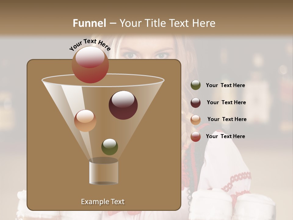 Oktoberfest Girl Beer PowerPoint Template