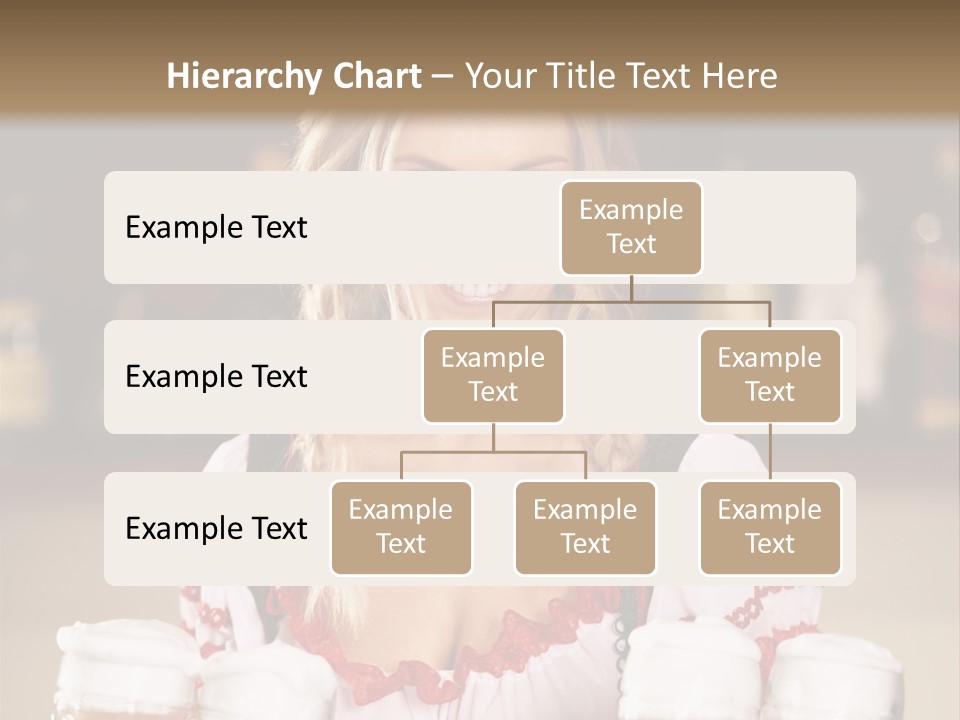 Oktoberfest Girl Beer PowerPoint Template