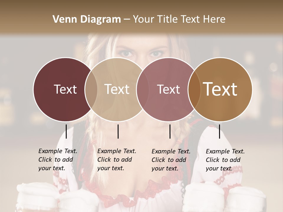 Oktoberfest Girl Beer PowerPoint Template