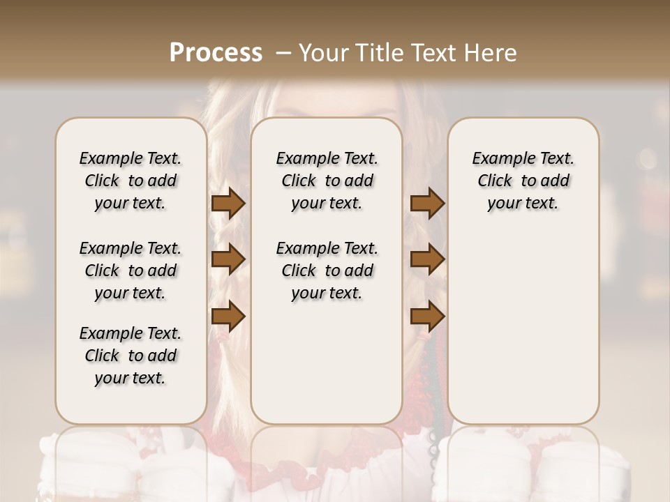 Oktoberfest Girl Beer PowerPoint Template