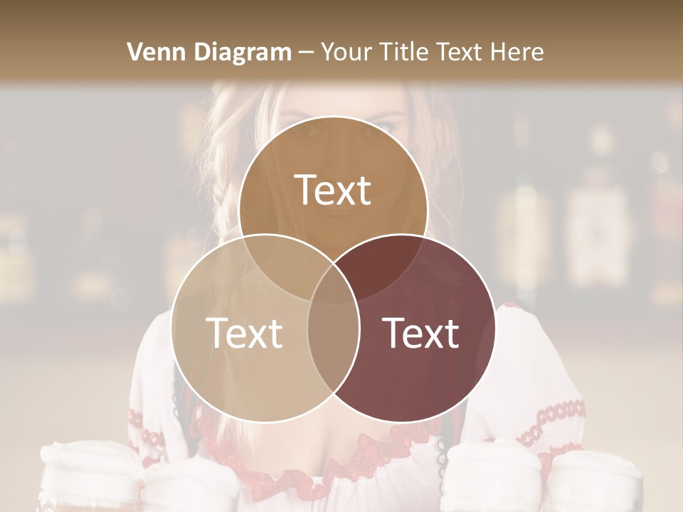 Oktoberfest Girl Beer PowerPoint Template