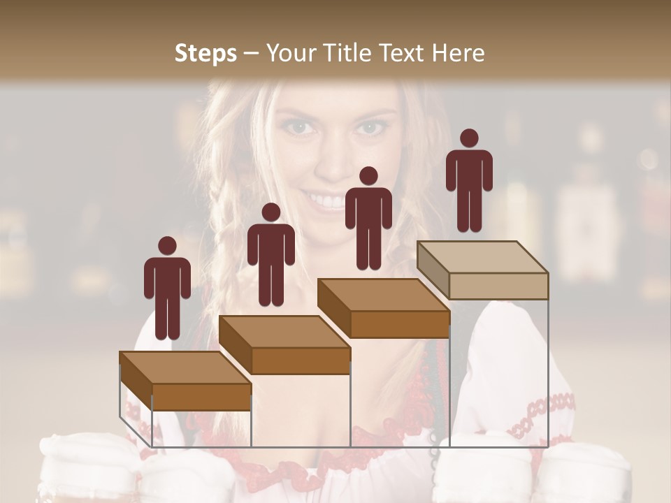 Oktoberfest Girl Beer PowerPoint Template