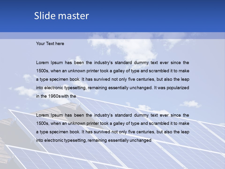 Solar Photovoltaic Pv PowerPoint Template