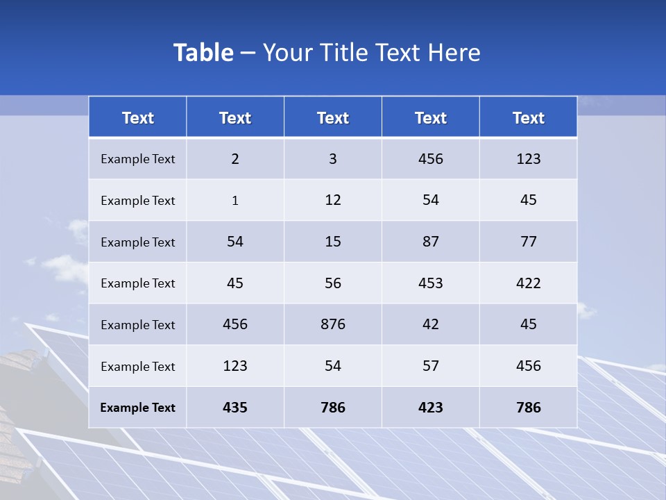 Solar Photovoltaic Pv PowerPoint Template