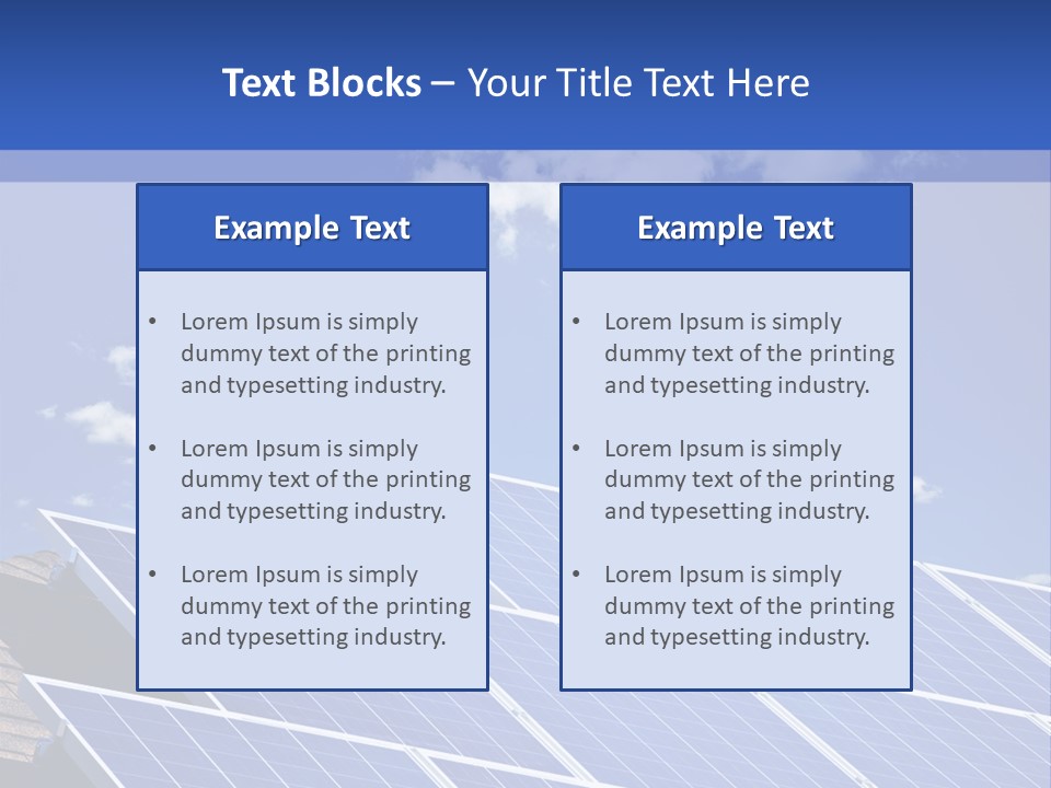 Solar Photovoltaic Pv PowerPoint Template