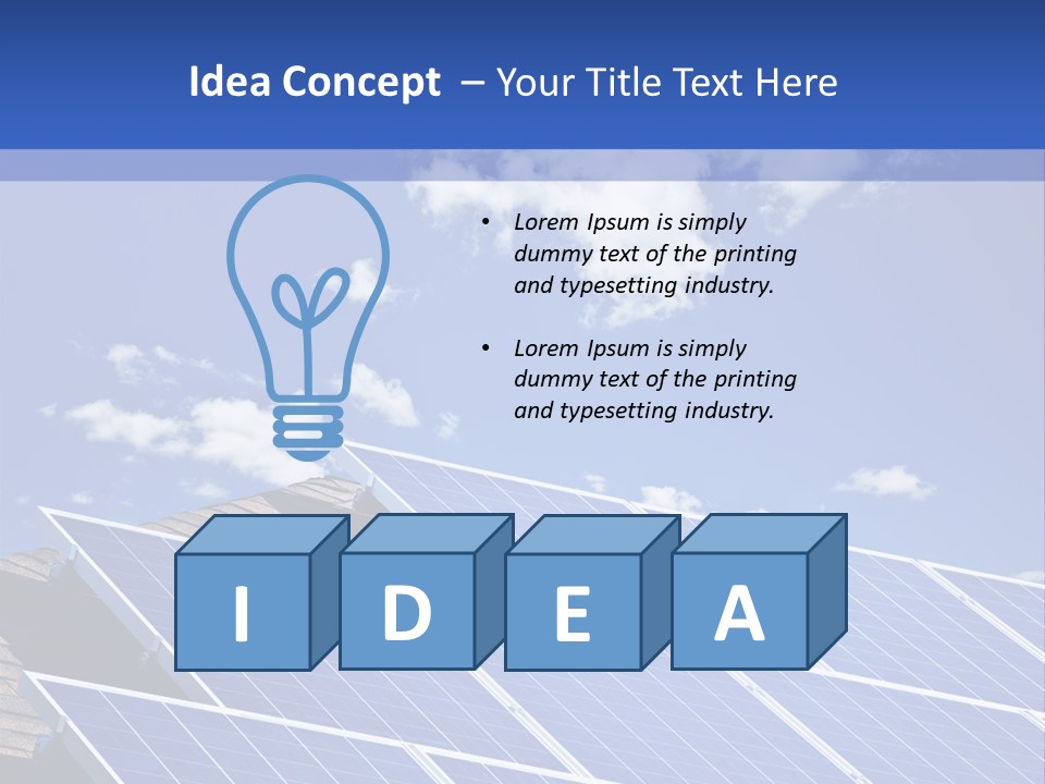 Solar Photovoltaic Pv PowerPoint Template