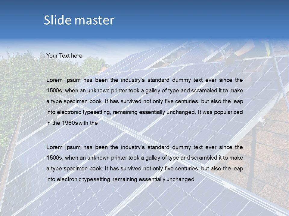 Solar Panel PowerPoint Template