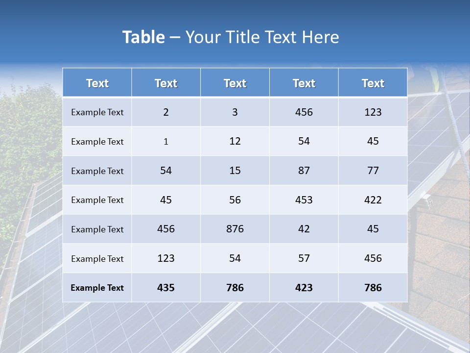 Solar Panel PowerPoint Template