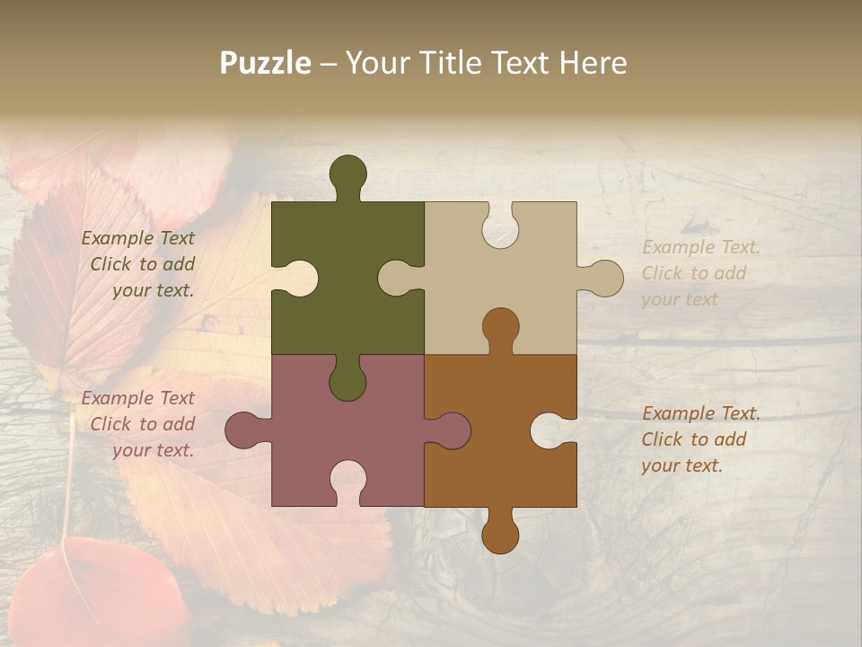 Brown Border Horizontal PowerPoint Template