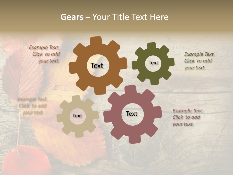 Brown Border Horizontal PowerPoint Template