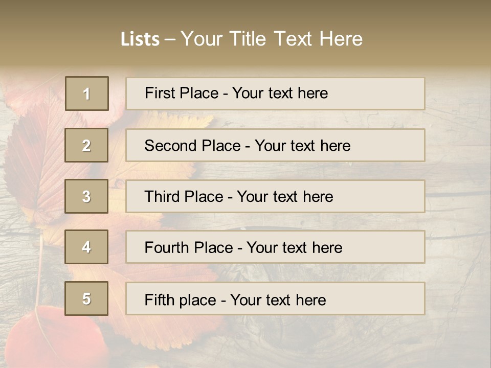 Brown Border Horizontal PowerPoint Template