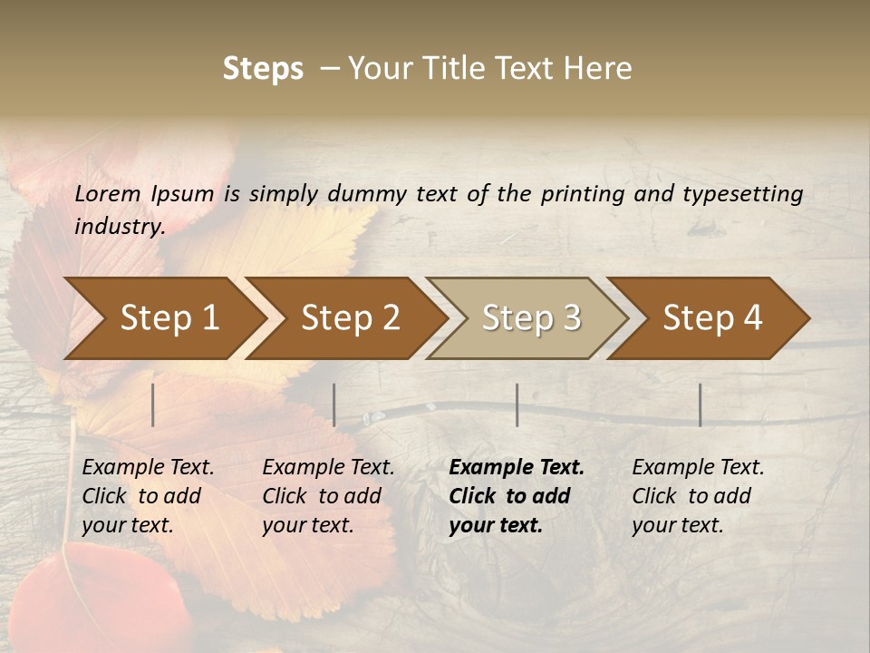 Brown Border Horizontal PowerPoint Template