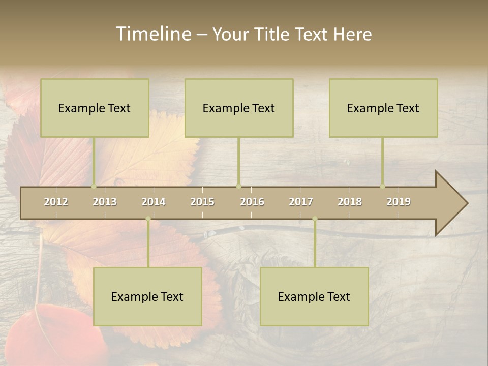 Brown Border Horizontal PowerPoint Template