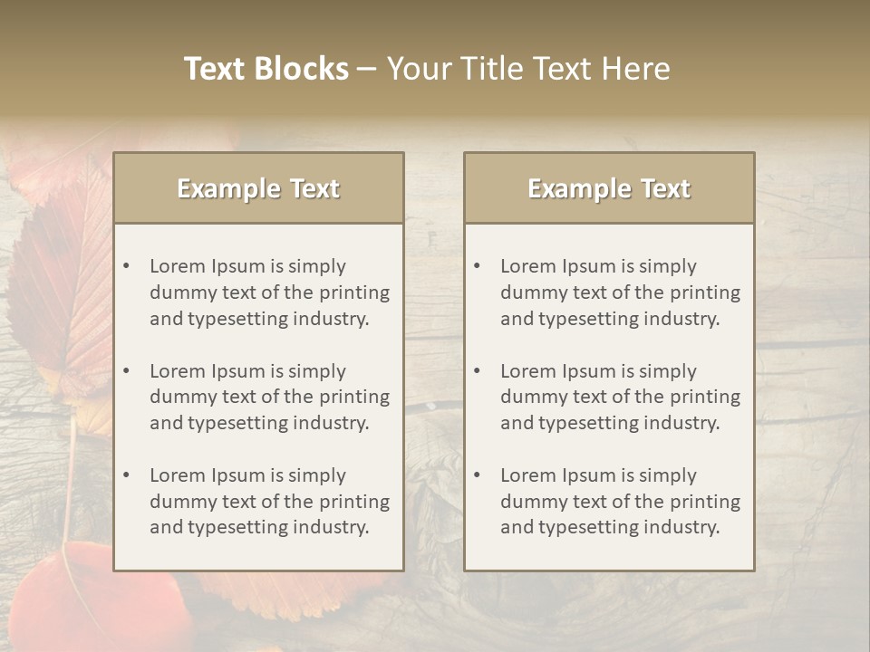 Brown Border Horizontal PowerPoint Template