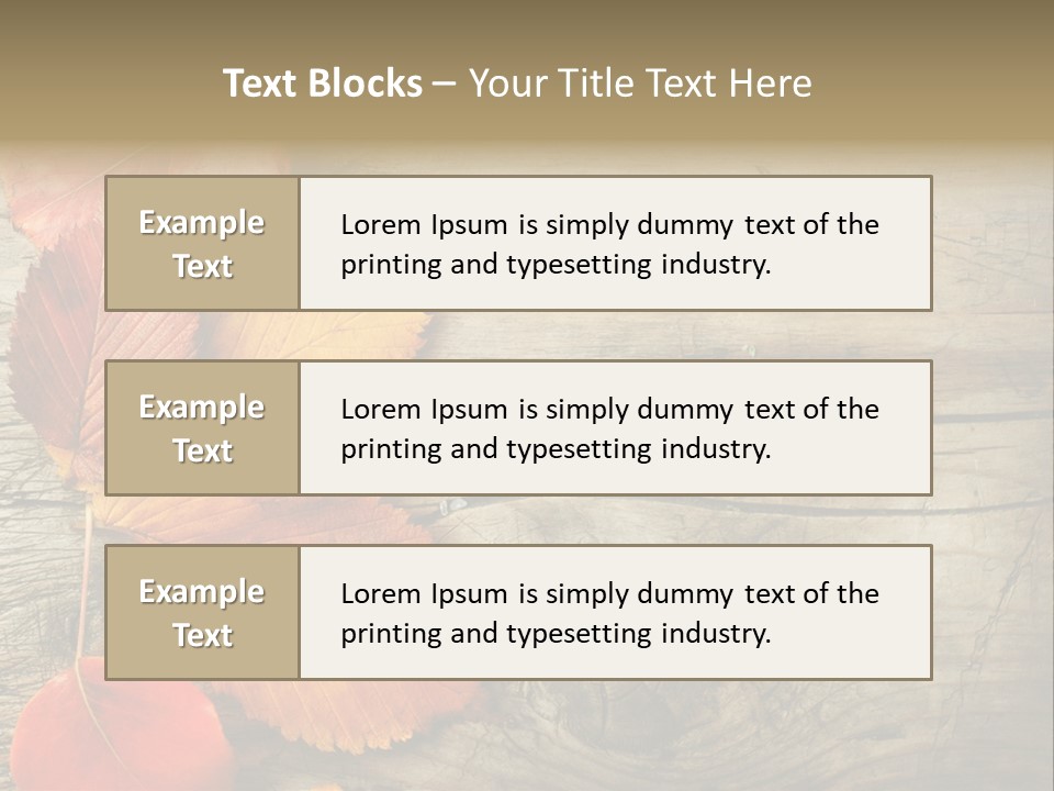 Brown Border Horizontal PowerPoint Template