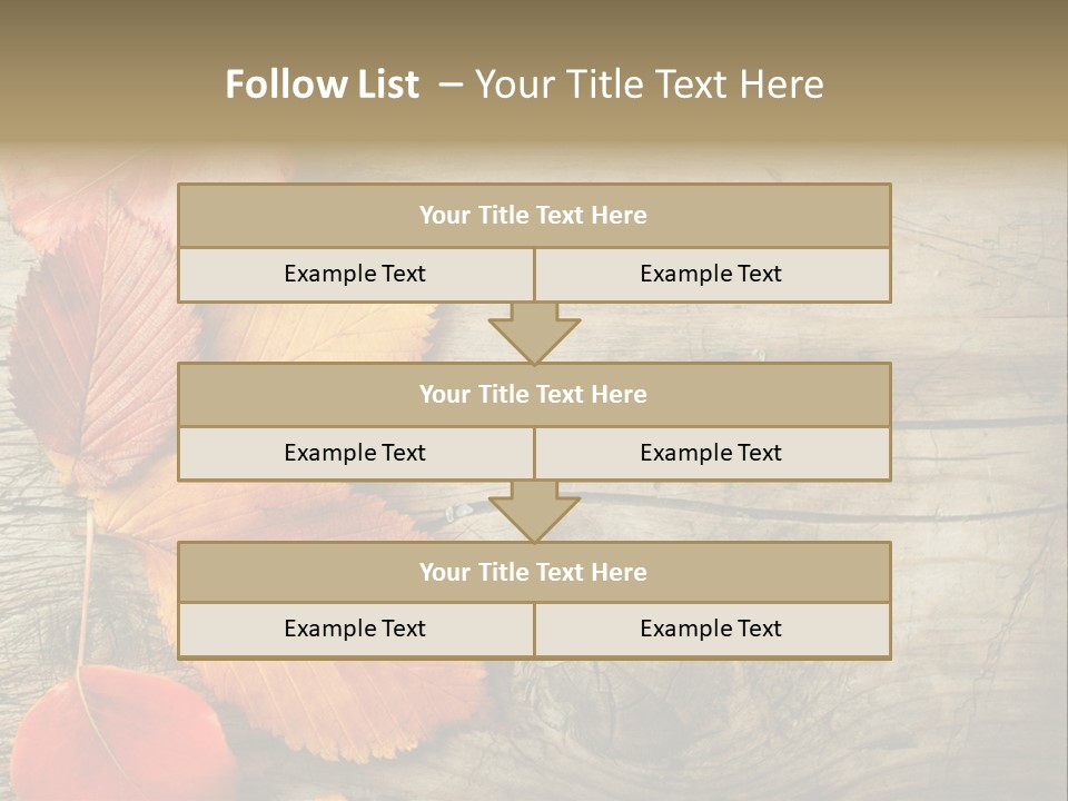 Brown Border Horizontal PowerPoint Template