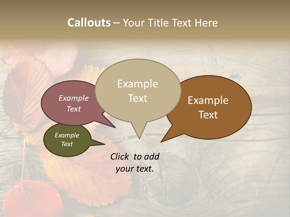 Brown Border Horizontal PowerPoint Template